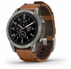 Акція на Garmin Fenix 7 Pro Sapphire Solar Titanium with Chestnut Leather Band (010-02777-30) від Y.UA