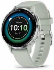 Акція на Garmin Venu 3S Silver Stainless Steel Bezel з Sage Grey Case and Silicone Band (010-02785-01) від Y.UA