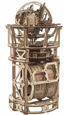Акція на Механічний 3D пазл Ugears Астроном настільний годинник з турбійоном (70162) від Y.UA