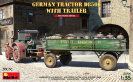 Акція на Німецький трактор Miniart D8506 із причепом від Y.UA