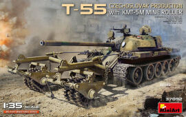 Акція на Танк Miniart Т-55 з мінним тралом КМТ-5М (Чехословацьке виробництво) від Y.UA