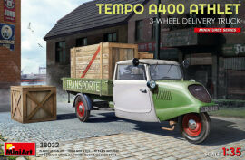 Акція на Модель Miniart Триколісна німецька вантажівка доставки Tempo A400 (MA38032) від Y.UA