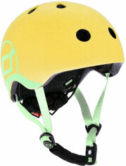 Акція на Шолом захисний дитячий Scoot and Ride, лимон, з ліхтариком, 51-55см (S / M) (SR-190605-LEMON) від Y.UA