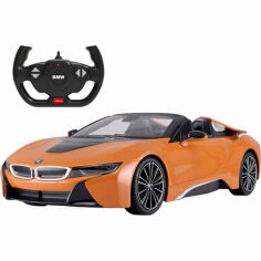 Акция на Машинка на радіоуправлінні Bmw i8 Roadster Rastar 95560 помаранчева, 1:14 от Y.UA