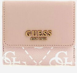 Акція на Жіночий гаманець Guess Berta Slg Card & Coin Purse бежево-рожевий (SWSB8688440-REG) від Y.UA