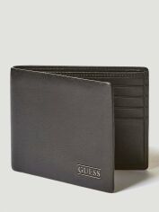 Акция на Чоловіче портмоне Guess чорне (SM2511LEA27-BLA) от Y.UA