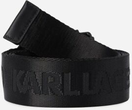 Акция на Жіночий ремінь Karl Lagerfeld Klxcd Webbing Belt чорний (226W3100-999) от Y.UA