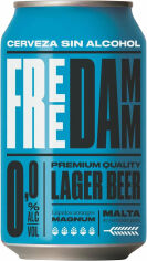 Акція на Упаковка пива безалкогольного Free Damm, світле фільтроване, 0% 0.33л x 24 банки (EUR8410793376138) від Y.UA