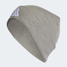 Акція на Шапка Adidas Logo Beanie Cuf II3523 58 Medium grey heather від Rozetka