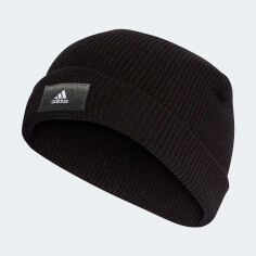 Акція на Шапка Adidas Ess Beanie Cuff IB2661 58 Black від Rozetka