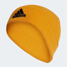 Акція на Шапка Adidas Logo Beanie Cuf II3525 OSFW 56 Preloved yellow від Rozetka