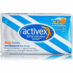 Акція на Мыло туалетное Activex Duo fresh антибактериальное 90г від MOYO