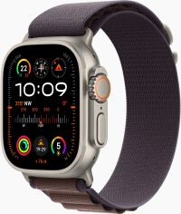 Акция на Apple Watch Ultra 2 Gps + Cellular 49mm Titanium Case with Indigo Alpine Loop - Small (MRER3) от Y.UA