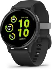 Акция на Garmin Vivoactive 5 Slate Aluminium Bezel with Black Case and Silicone Band (010-02862-10) от Stylus