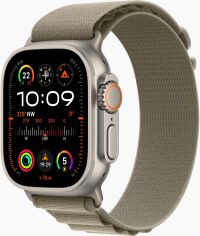 Акція на Apple Watch Ultra 2 Gps + Cellular 49mm Titanium Case with Olive Alpine Loop - Small (MREX3) від Stylus