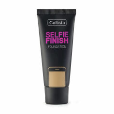 Акція на Тональний крем для обличчя Callista Selfie Finish Foundation SPF 15, 130 Medium Beige, 25 мл від Eva