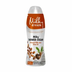 Акція на Крем-гель для душу Milky Dream Мигдалеве молочко та олія ши з молочним протеїном, екстрактом мигдалю та олії ши, 500 мл від Eva