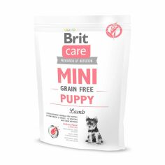 Акція на Сухий корм для цуценят мініатюрних порід Brit Care Mini Puppy з ягнятиною, 400 г від Eva