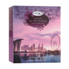 Акція на Подарунковий набір Marigold Natural Scents Of The World Singapore (гель для душу, 250 мл + лосьйон для тіла, 250 мл) від Eva