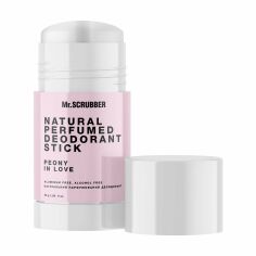 Акція на Натуральний парфумований дезодорант-стик Mr. Scrubber Peony in Love Natural Perfumed Deodorant Stick жіночий, 50 г від Eva