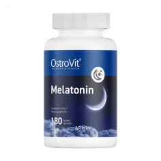 Акция на Дієтична добавка в таблетках OstroVit Melatonin Мелатонін, 180 шт от Eva