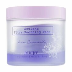 Акція на Ультра-зволожувальні подушечки для обличчя Petitfee & Koelf Azulene Ultra Soothing Pads, 70 шт від Eva