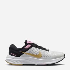 Акция на Жіночі кросівки для бігу Nike Air Zoom Structure 24 DA8570-106 36.5 (6US) 23 см Білий/Чорний от Rozetka
