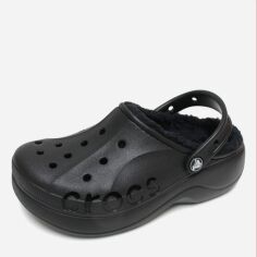 Акція на Жіночі крокси Crocs Baya Platform Lined Clog 208708-001-W6 36-37 22 см Blk від Rozetka