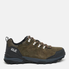 Акція на Чоловічі кросівки з мембраною Jack Wolfskin Refugio Texapore Low M 4049851-4287 41 (7.5UK) 25.5 см Хакі від Rozetka
