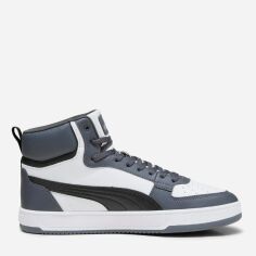 Акція на Чоловічі черевики Puma Caven 2.0 Mid 39229105 40.5 (7UK) 26 см Puma White-Puma Black-Strong Gray-Puma Silver від Rozetka