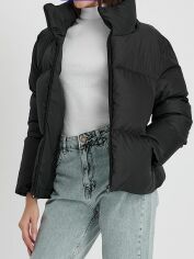 Акція на Куртка зимова коротка жіноча Pattaya 130321139 XL Чорна від Rozetka
