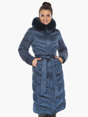 Акция на Куртка зимова довга жіноча Braggart 56586 42 (XXS) Сапфір от Rozetka