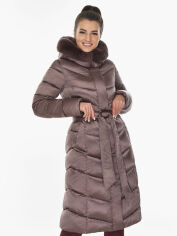 Акция на Куртка зимова довга жіноча Braggart 56586 44 (XS) Сепія от Rozetka