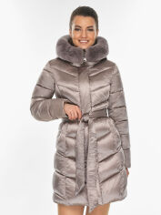 Акция на Куртка зимова довга жіноча Braggart 57635 50 (L) Аметрин от Rozetka