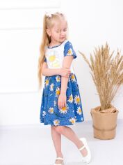 Акція на Дитяча літня сукня для дівчинки Носи своє 6118-002-33 98 см Ромашка (блакитна) (p-4791-43691) (p-4791-43691) від Rozetka