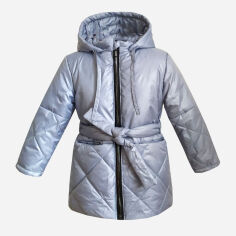 Акція на Дитяча демісезонна куртка для дівчинки Одягайко 22861 122 см Блакитна від Rozetka