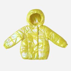 Акція на Дитяча демісезонна куртка для дівчинки Одягайко 22745 92 см Жовта від Rozetka
