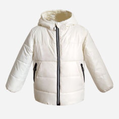 Акція на Дитяча демісезонна куртка для дівчинки Одягайко 22843 134 см Біла від Rozetka