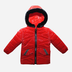Акція на Дитяча демісезонна куртка для дівчинки Одягайко 22642 86 см Червона від Rozetka