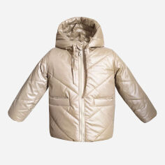 Акция на Дитяча демісезонна куртка для дівчинки Одягайко 22821 110 см Бежева от Rozetka