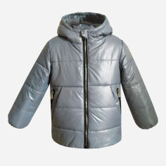 Акція на Дитяча демісезонна куртка для дівчинки Одягайко 22843 128 см Сіра від Rozetka