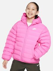 Акція на Дитяча демісезонна куртка для дівчинки Nike K Nsw Low Synfl Jkt Adp FD2845-675 122-128 см (XS) Playful Pink/Playful Pink/White від Rozetka