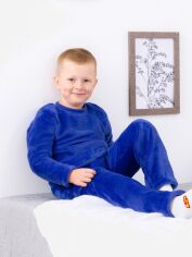 Акція на Піжама утеплена дитяча (світшот + штани) Носі Своє 6079-034-4 104 см Індіго (p-5455-128276) від Rozetka