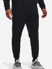 Акція на Спортивні штани утеплені чоловічі Under Armour Ua Armour Fleece Joggers 1373362-001 2XL Чорні від Rozetka