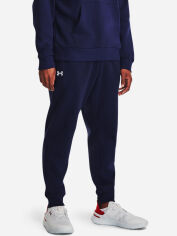 Акція на Спортивні штани утеплені чоловічі Under Armour Ua Rival Fleece Joggers 1379774-410 XL Сині від Rozetka
