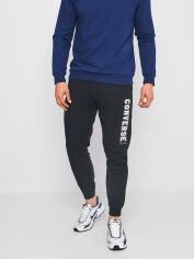 Акція на Спортивні штани утеплені чоловічі Converse Stand Fit All Star Print Pant 10025410-001 L Black від Rozetka