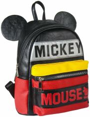 Акция на Рюкзак Cerda Mickey Mouse Black/Red Casual Fashion Faux-Leather Backpack от Stylus