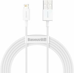 Акція на Baseus Usb Cable to Lightning Superior Series Fast Charging 2.4A 2m White (CALYS-C02) від Stylus