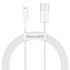 Акция на Baseus Usb Cable to Lightning Superior Series 2.4A 1.5m White (CALYS-B02) от Y.UA