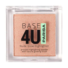 Акція на Хайлайтер для обличчя Parisa Cosmetics Base 4U H-01 Nude Glow Highlighter, 02 Теплий шампань, 5.2 г від Eva